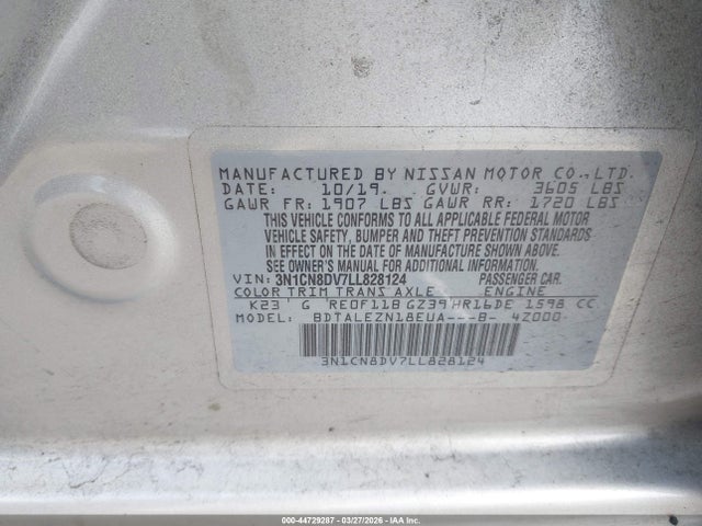 Nissan Versa S Xtronic Cvt