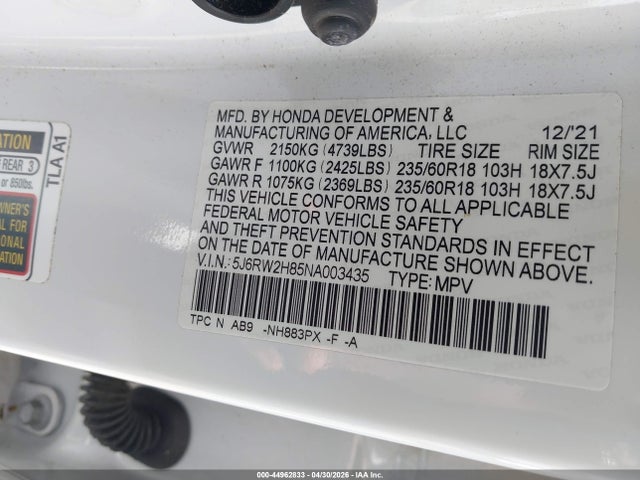 Honda CR-V Awd Ex-l