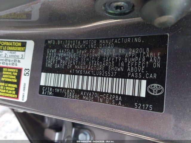 Toyota Camry Xse