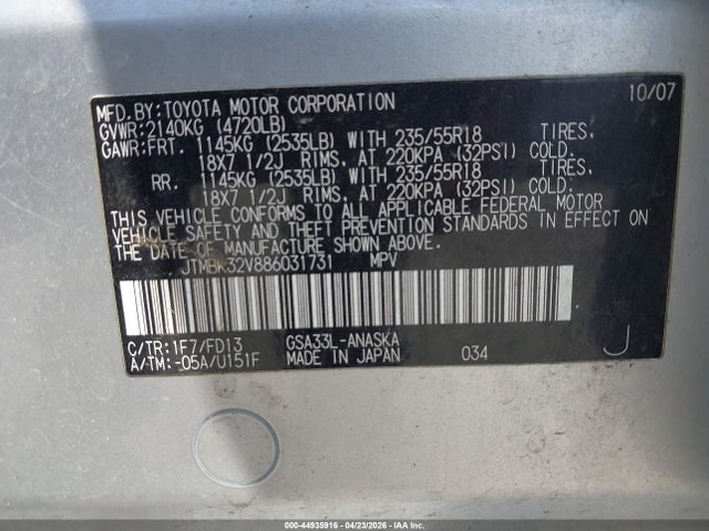 Toyota RAV4 Sport V6