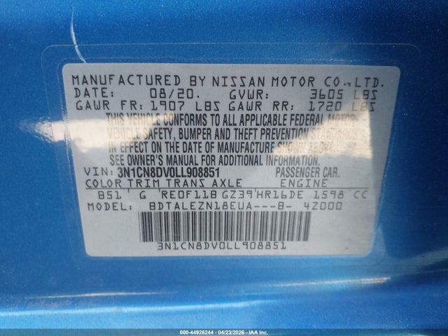 Nissan Versa S Xtronic Cvt