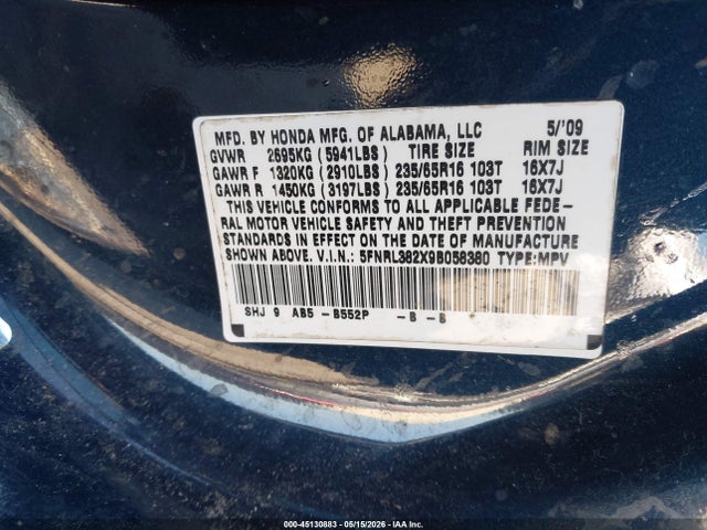 Honda Odyssey Lx