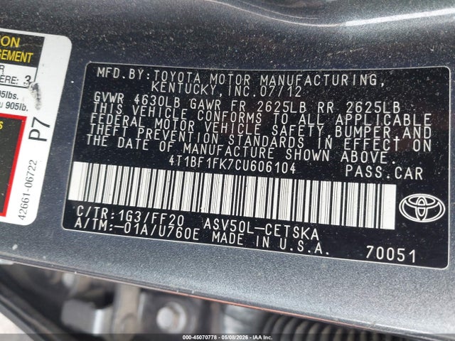 Toyota Camry Se