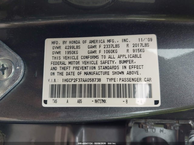 Honda Accord 2.4 Lx