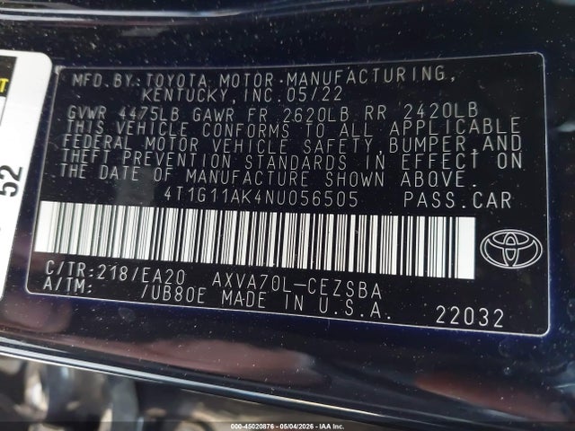 Toyota Camry Se