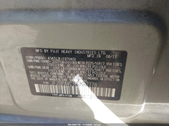 Subaru Crosstrek 2.0i Premium