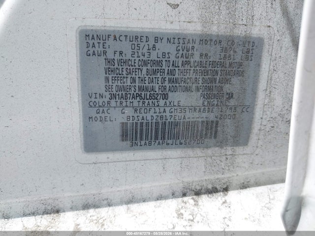 Nissan Sentra Sv