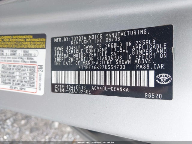 Toyota Camry Le