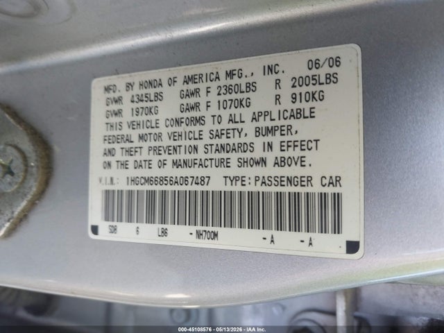 Honda Accord 3.0 Ex