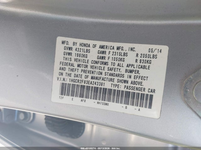 Honda Accord Ex-l