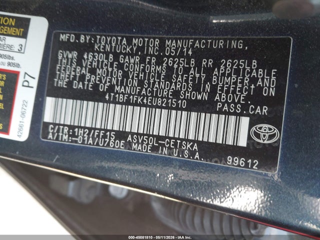 Toyota Camry Se
