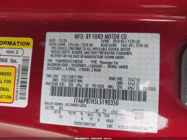 Ford Mustang Ecoboost Fastback