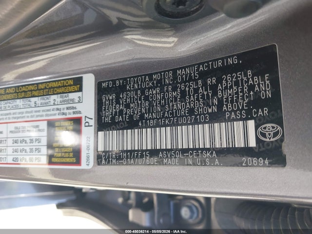 Toyota Camry Se