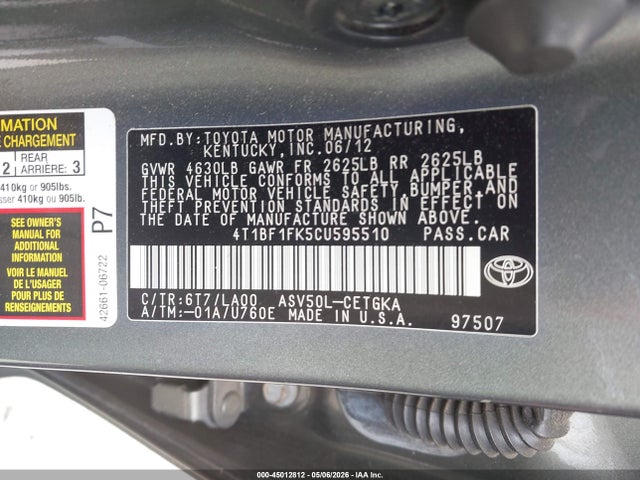 Toyota Camry Xle