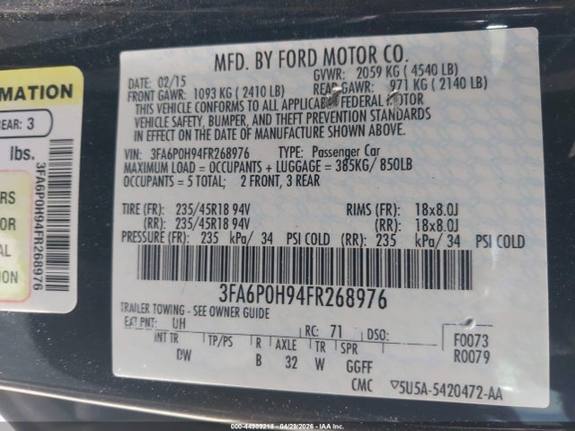 Ford Fusion Se