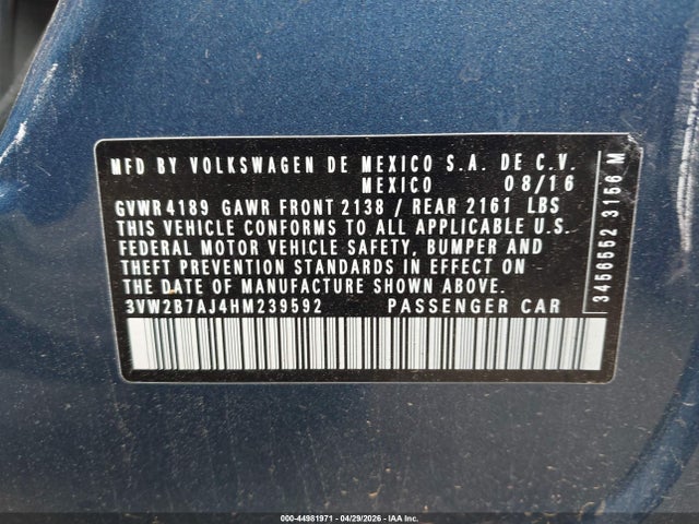 Volkswagen Jetta 1.4t S
