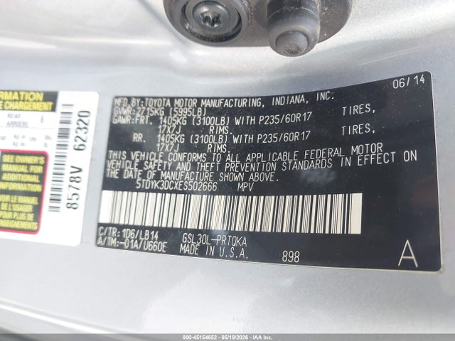 Toyota Sienna Xle V6 8 Passenger