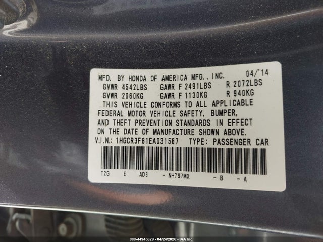 Honda Accord Ex-l V-6