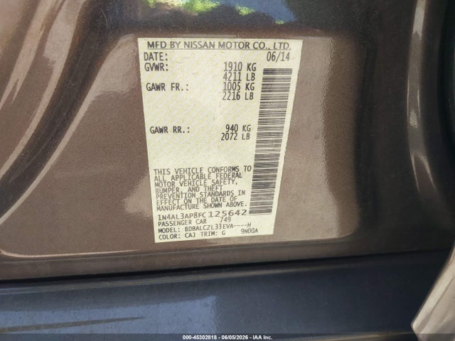 Nissan Altima 2.5 S
