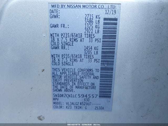 Nissan Pathfinder Sl 2wd