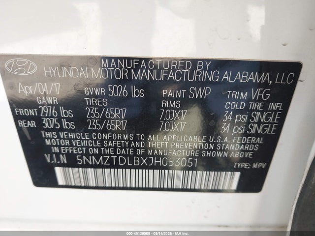 Hyundai SANTA FE 2.4l