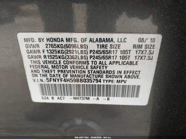 Honda Pilot Ex-l