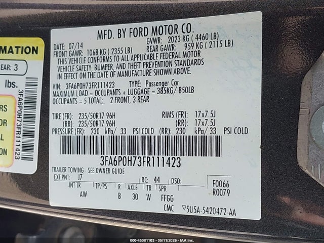 Ford Fusion Se