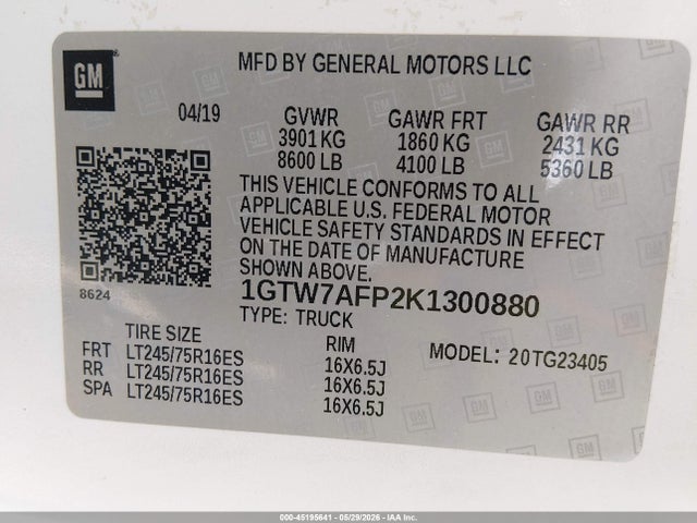 GMC Savana Work Van