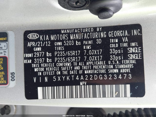 Kia Sorento Lx V6