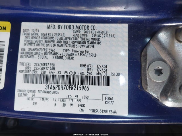 Ford Fusion Se