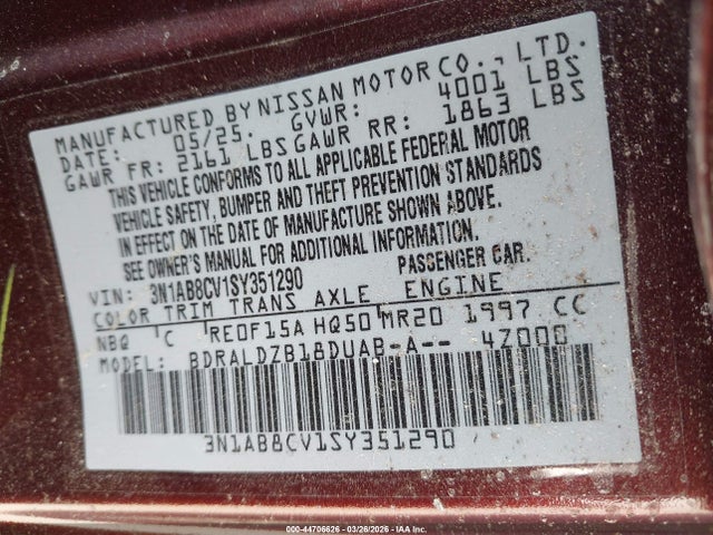 Nissan Sentra Sv