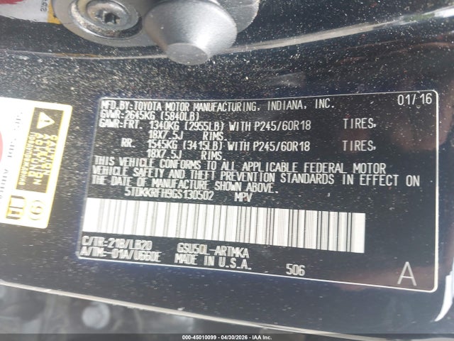 Toyota Highlander Xle V6