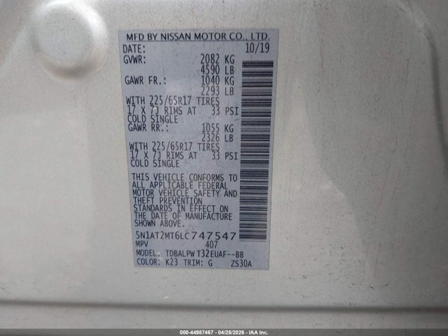 Nissan Rogue S Fwd