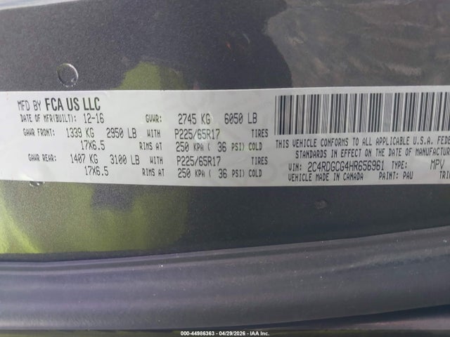 Dodge Grand Caravan Sxt