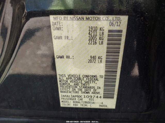 Nissan Altima 2.5 Sv