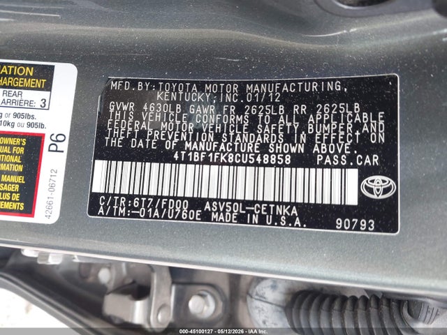 Toyota Camry Le