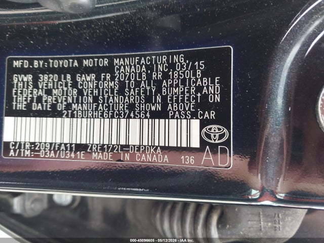 Toyota Corolla L