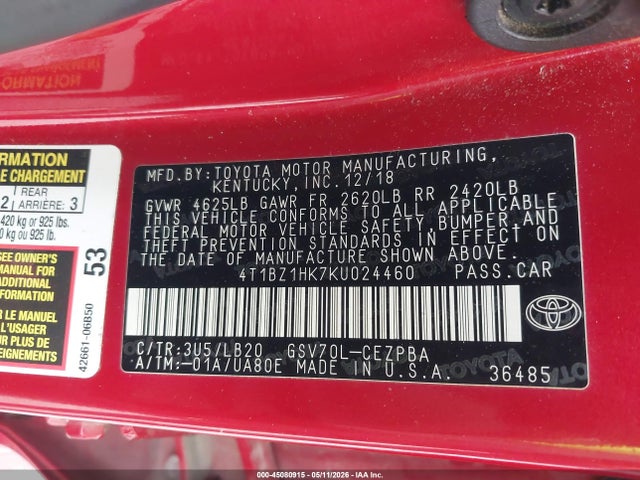 Toyota Camry Xse V6