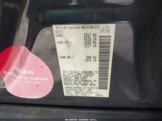 Nissan Altima 2.5 Sl