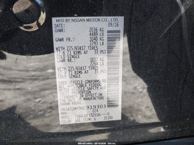 Nissan Rogue Sv