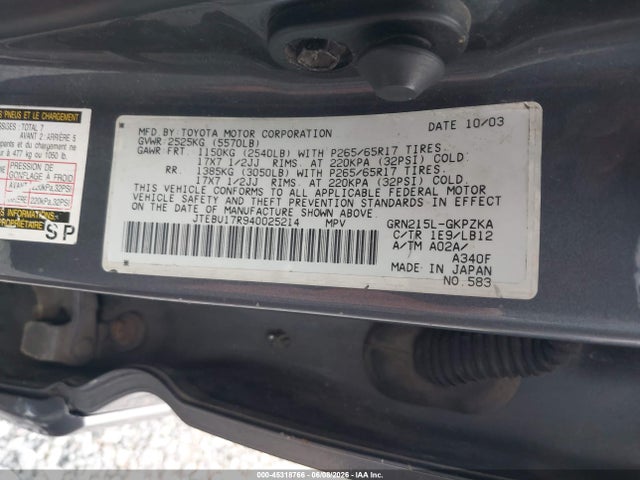 Toyota 4Runner Limited V6