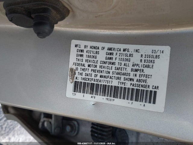 Honda Accord Ex-l
