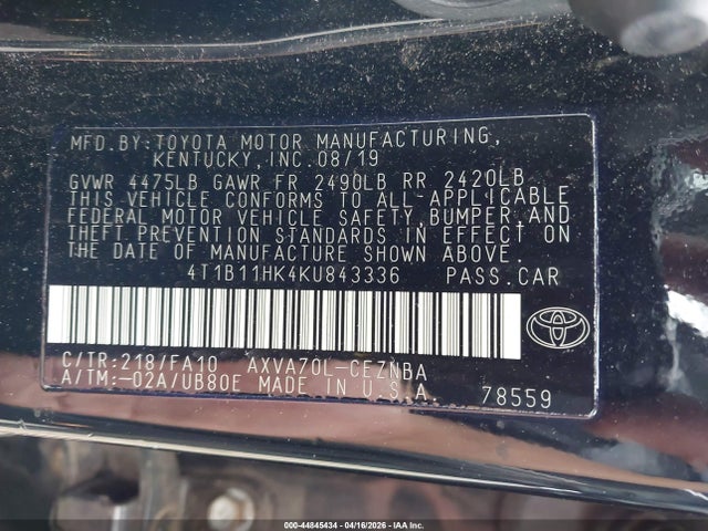 Toyota Camry Le