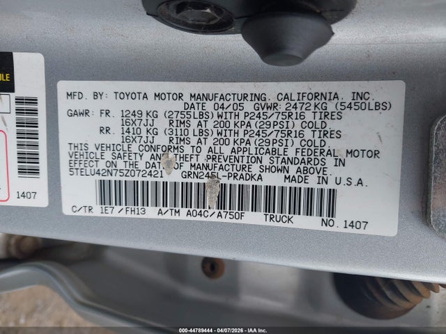 Toyota Tacoma Base V6