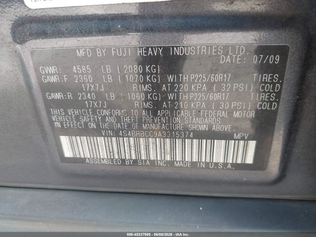 Subaru Outback 2.5i Premium