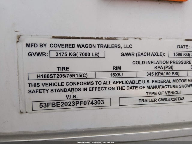 Covered Wagon Enclosed Cargo Trail