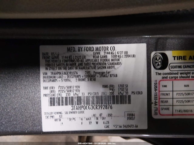 Ford Fusion Sel