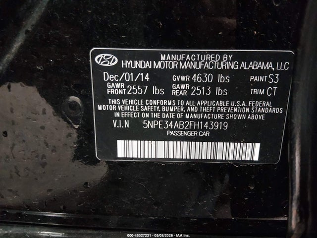 Hyundai SONATA Sport 2.0t