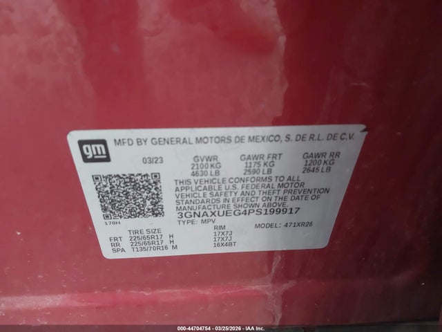 Chevrolet Equinox Awd Lt