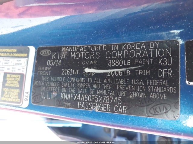 Kia Forte Lx